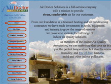 Tablet Screenshot of airdoctorsolutions.com